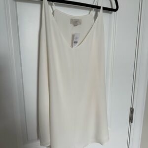 Loft V Neck Cream Tank Camisole XL NWT